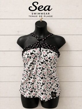 Floral Halter Tankini Top – Size 1x